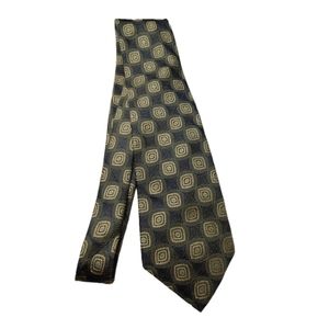 Guy Laroche Homme blue & gold patterned, 💯% silk, 56 inch tie